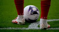Liverpool vs Tottenham: a view of the match ball at Anfield in May 2024.