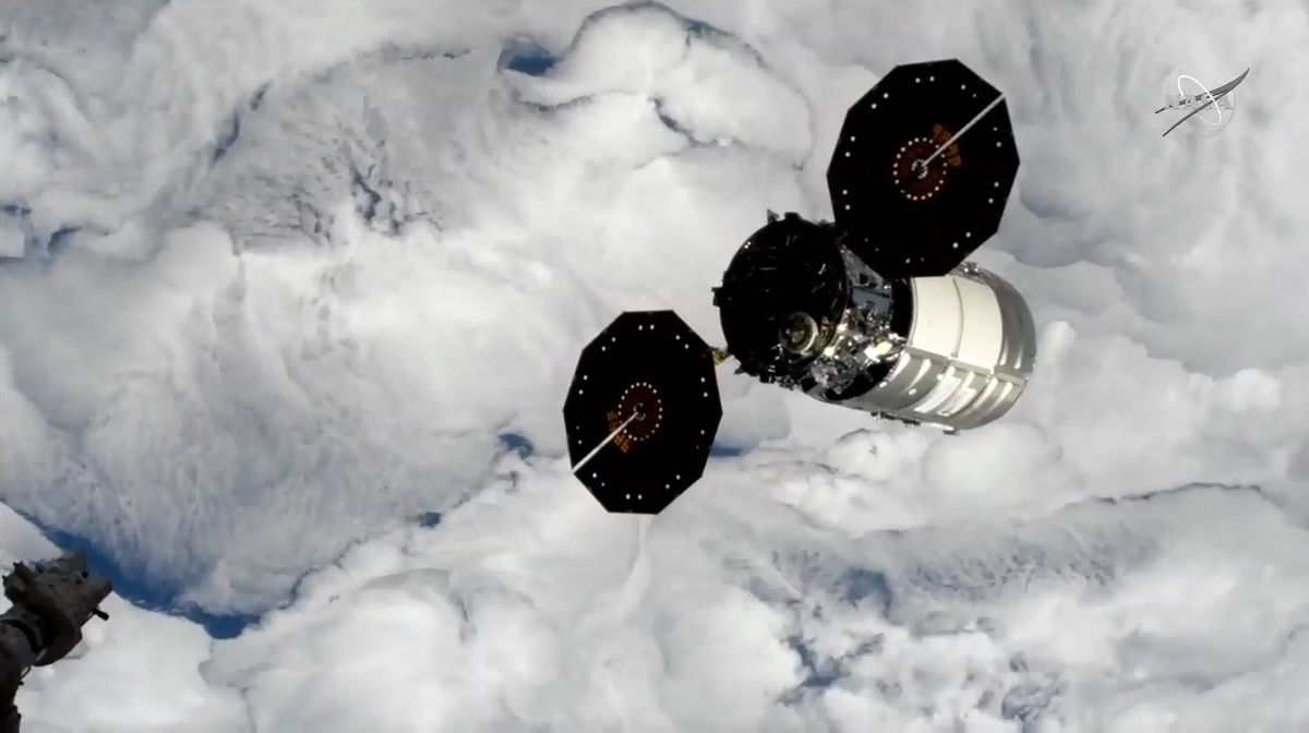 Cygnus cargo ship leaves space station to test 5G technology and spark fires in orbit