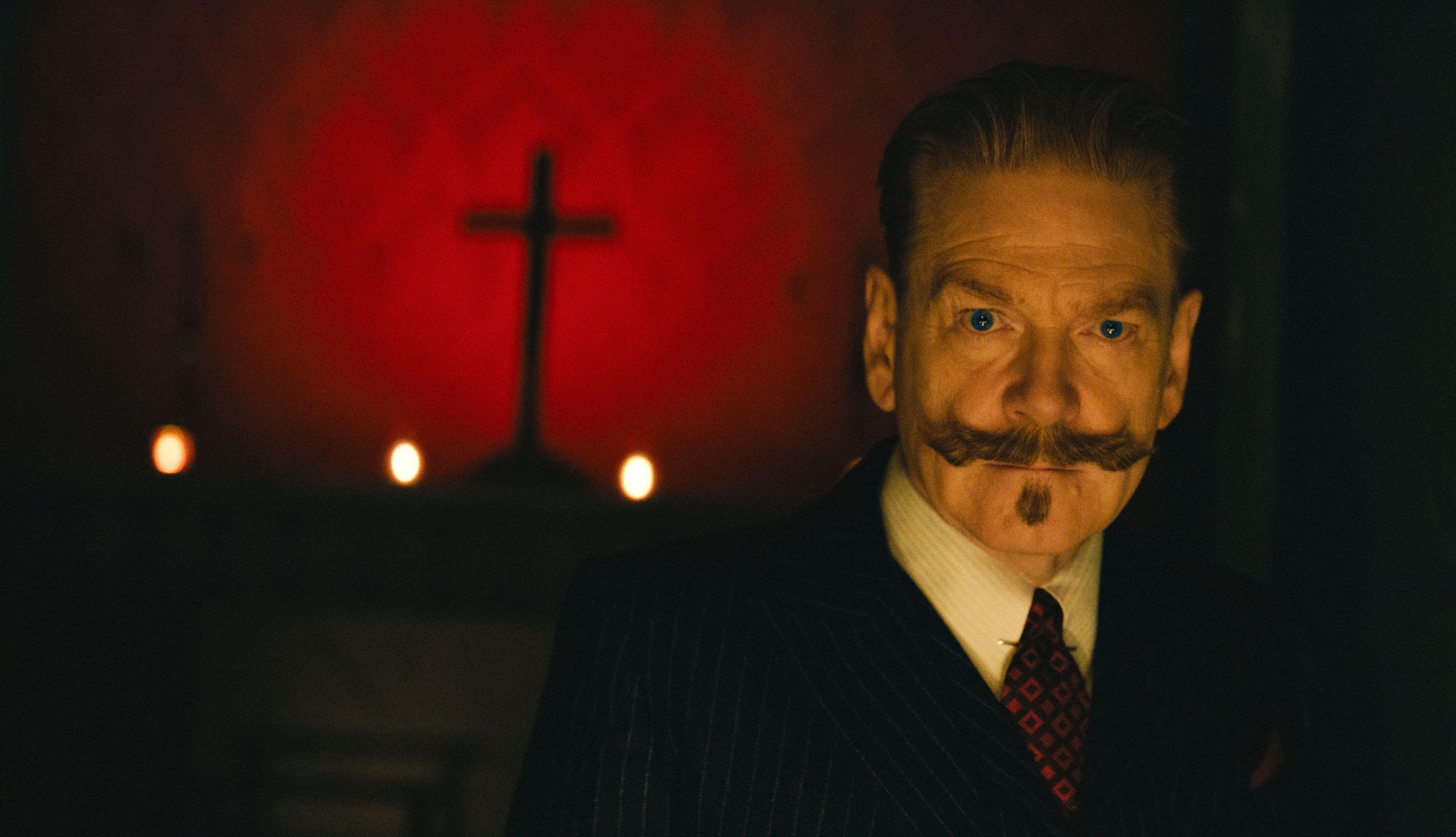 Kenneth Branagh as Hercule Poirot in A Haunting in Venice