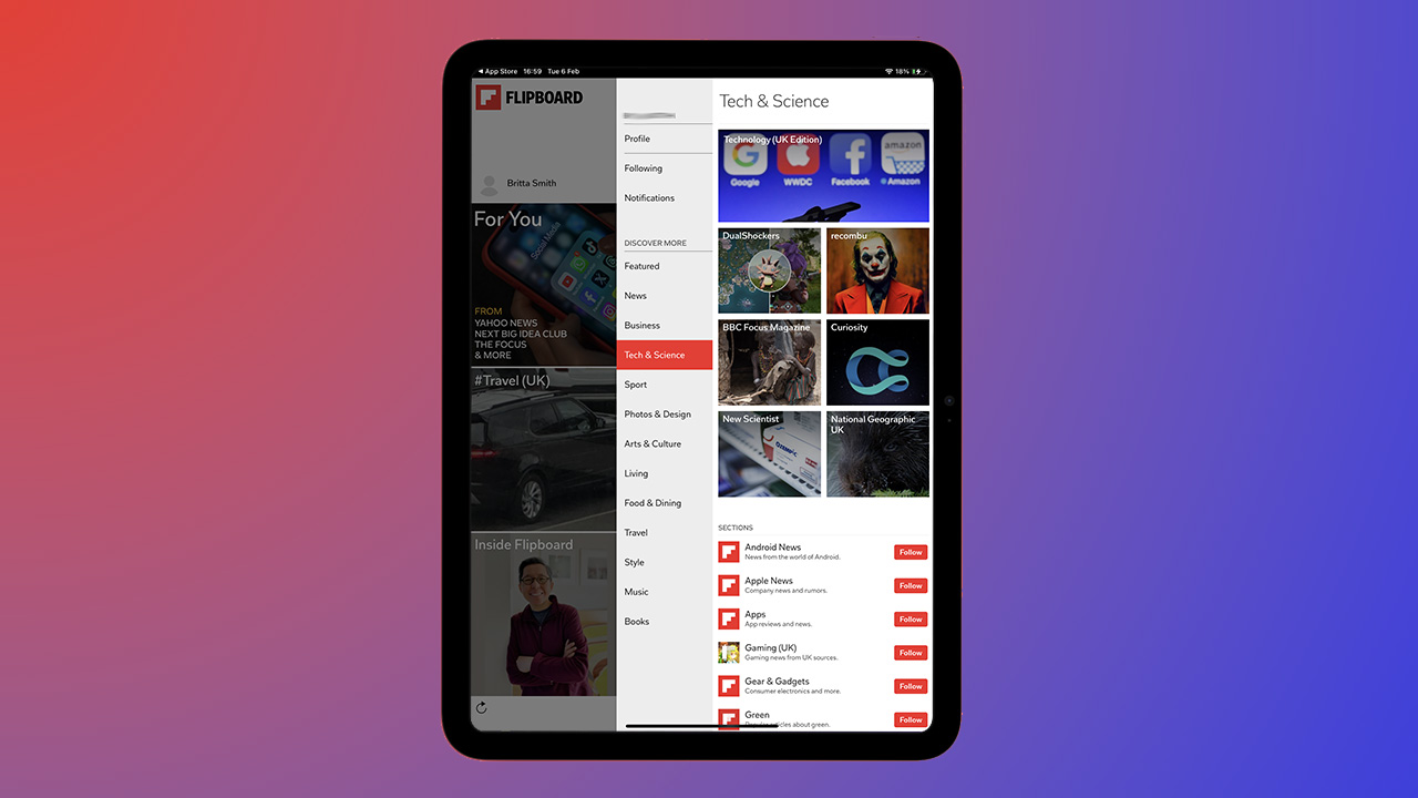 Flipboard on iPad