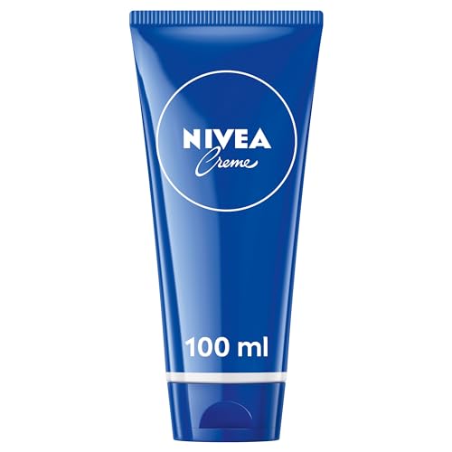 Nivea Creme Tube (100ml), Moisturising Cream Provides Intensive Protective Care for Soft and Supple Skin, Ideal for Daily Use as a Face, Hand, or Body Cream