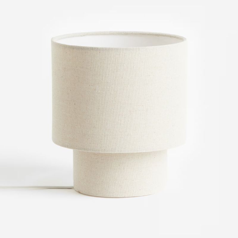 white table lamp