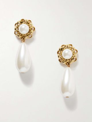 Luella Gold-Plated and Faux Pearl Earrings