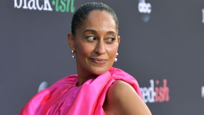 tracee ellis ross pink yellow outfit instagram