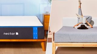 Nectar Memory Foam mattress (left) vs Siena mattress