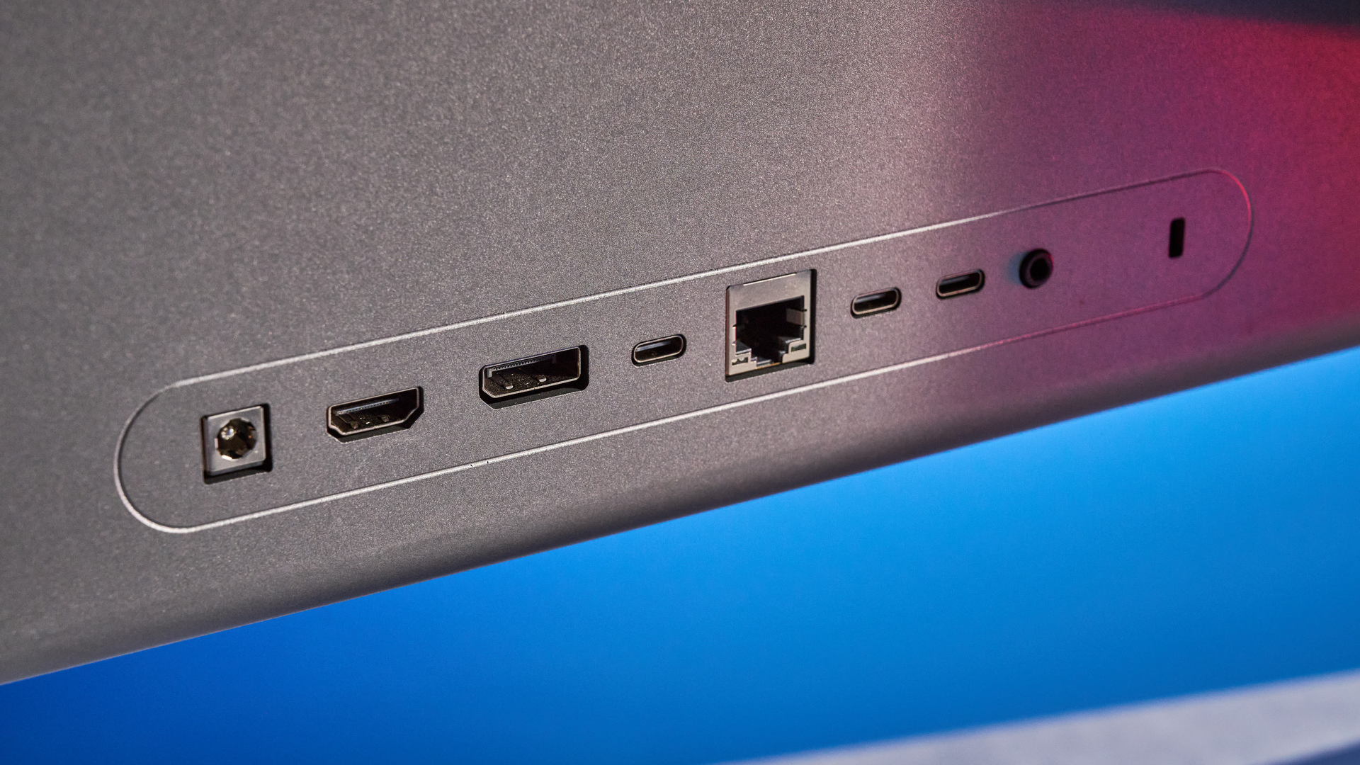 An Alogic Edge 5K ultrawide monitor