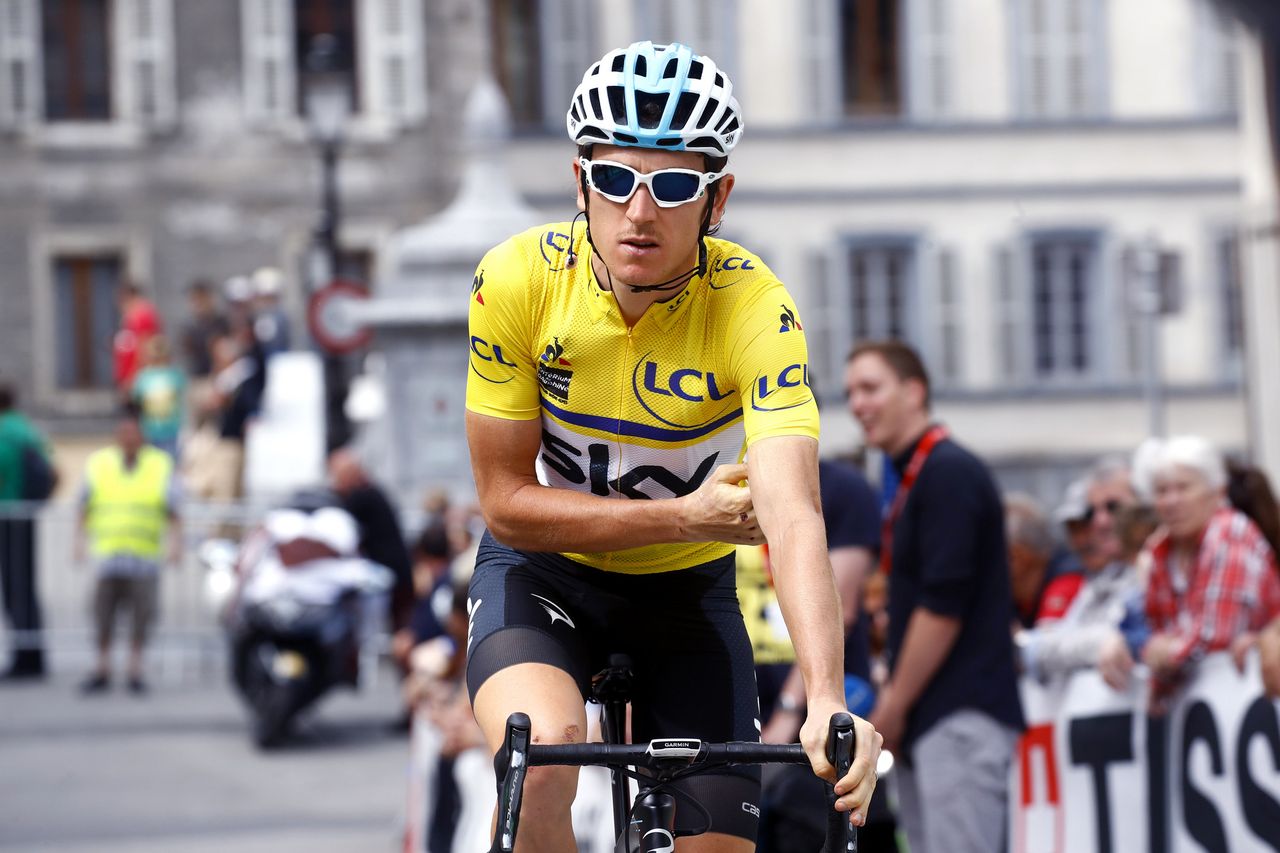 Geraint Thomas (Team Sky) overall winner of the Criterium du Dauphine