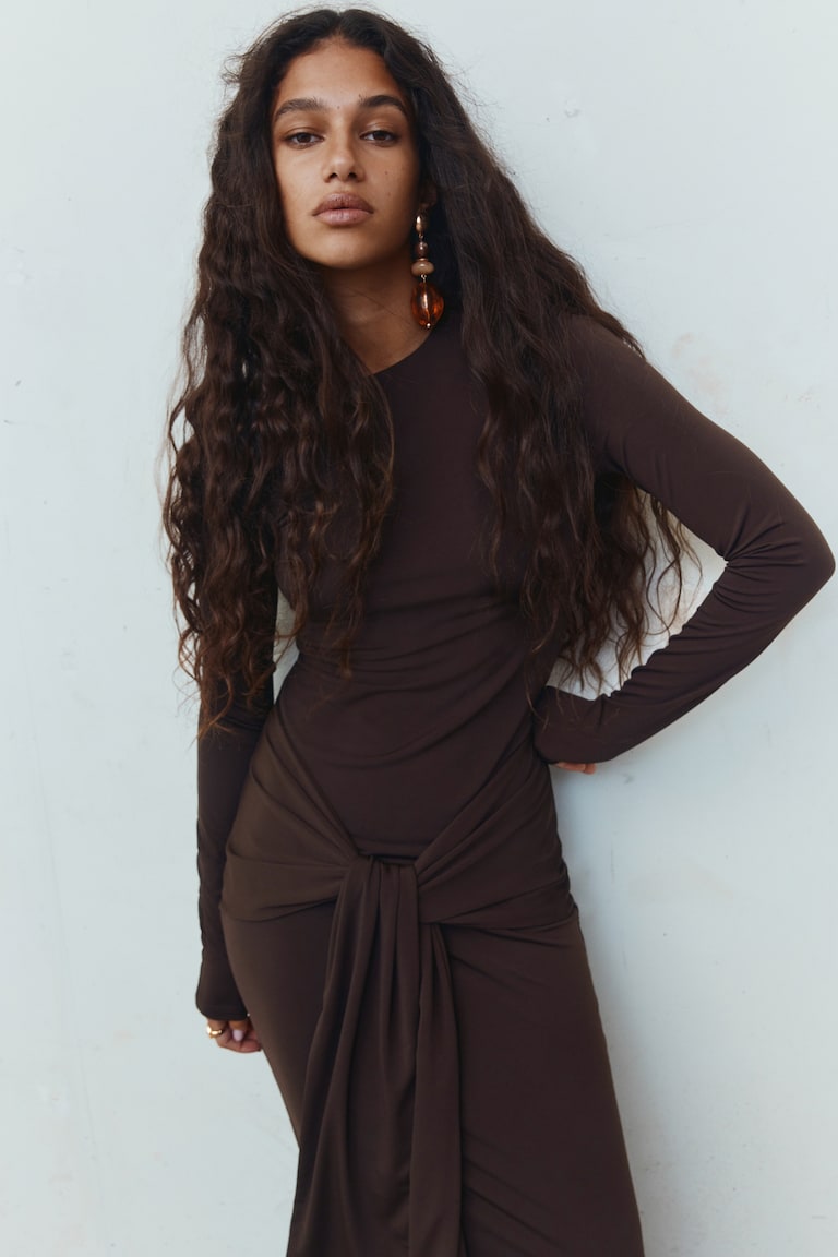 Long-Sleeved Jersey Dress