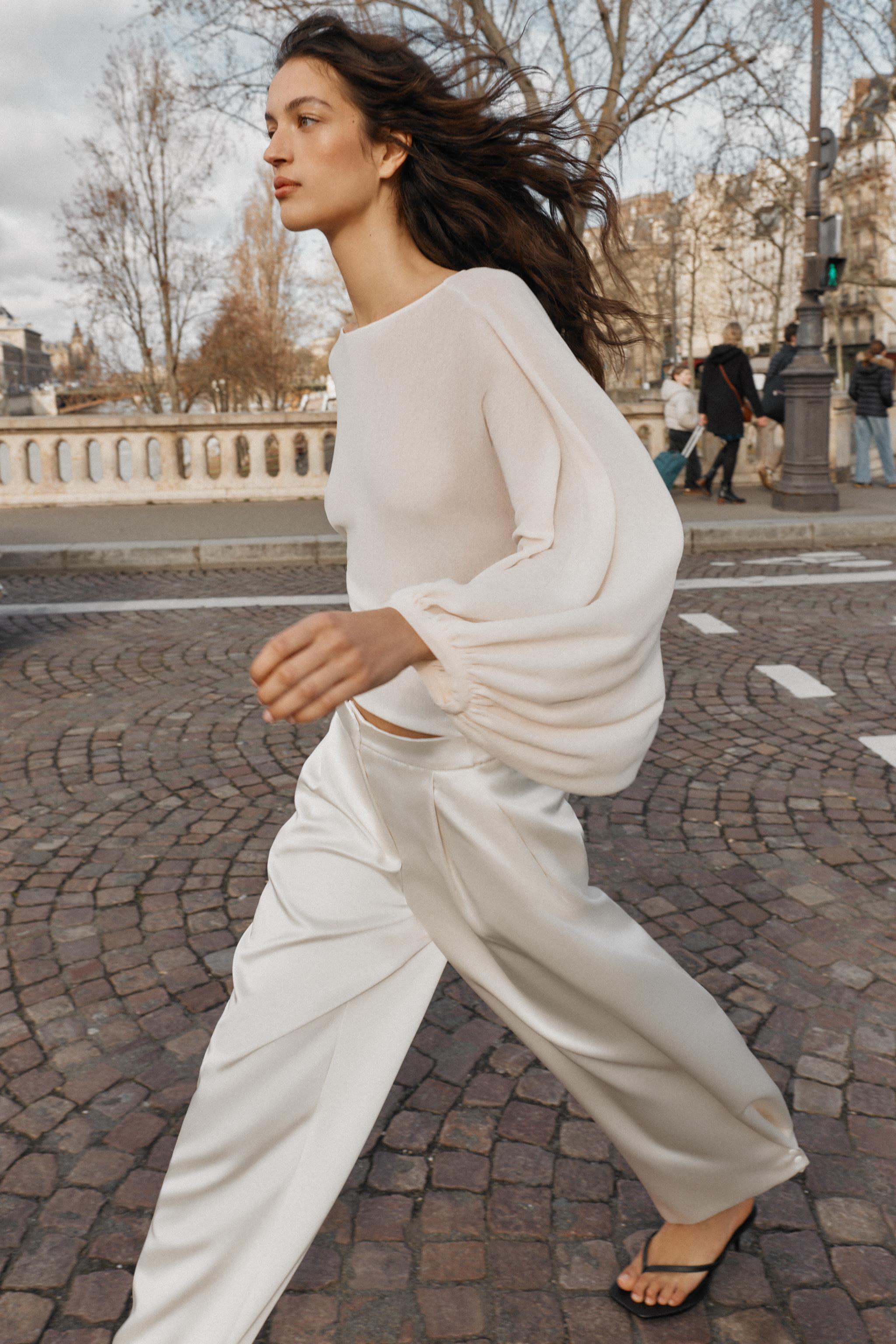 Knit Volume Sleeve Top