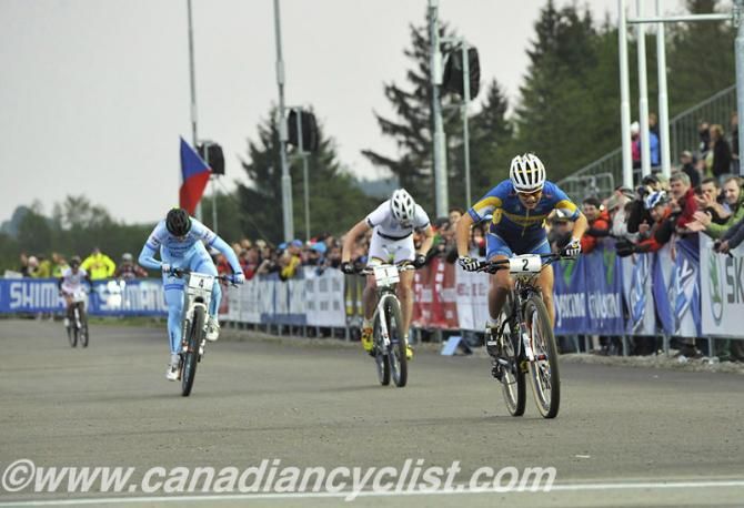 Jenny Rissveds (Swedish National) beats Kathrin Stirnemann (Sabine Spitz Haibike Pro Team)
