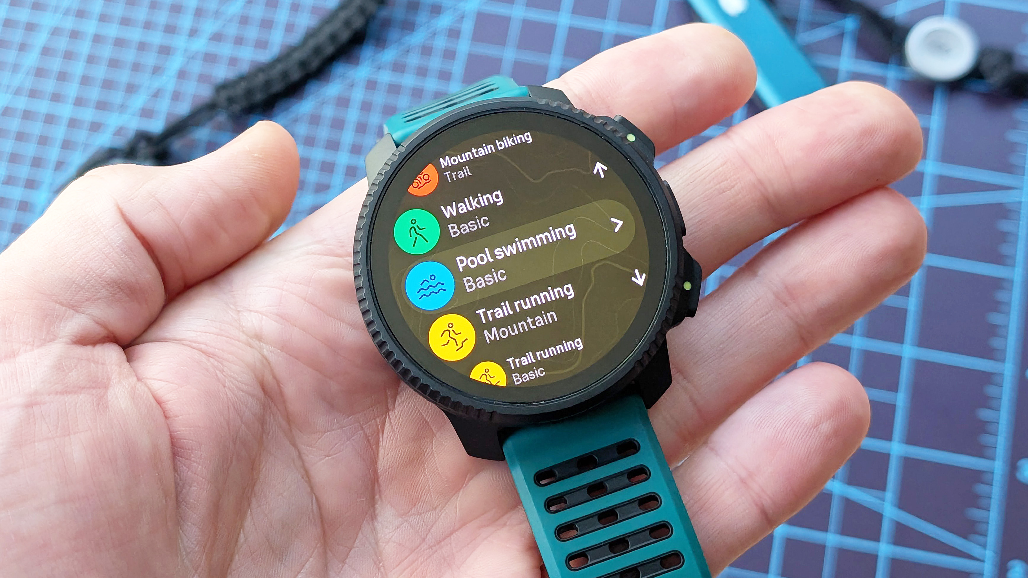 Close-up of the rugged Suunto Vertical 2 smartwatch