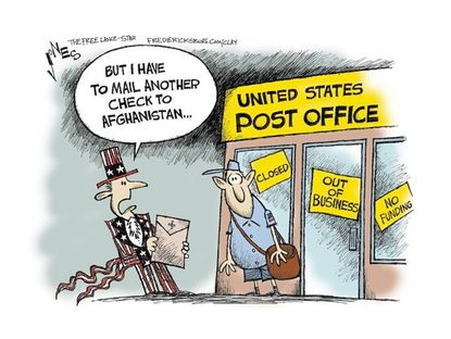 The USPS' last delivery