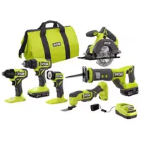 Ryobi Cordless 6-Tool Combo Kit Ryobi Cordless 6-Tool Combo Kit