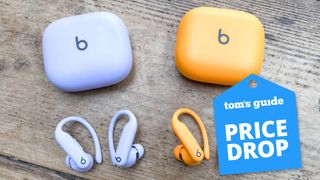 Beats Powerbeats Pro 2 earbuds on a table