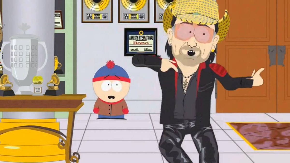 Bono appears in the 2007 episode 'More Crap'