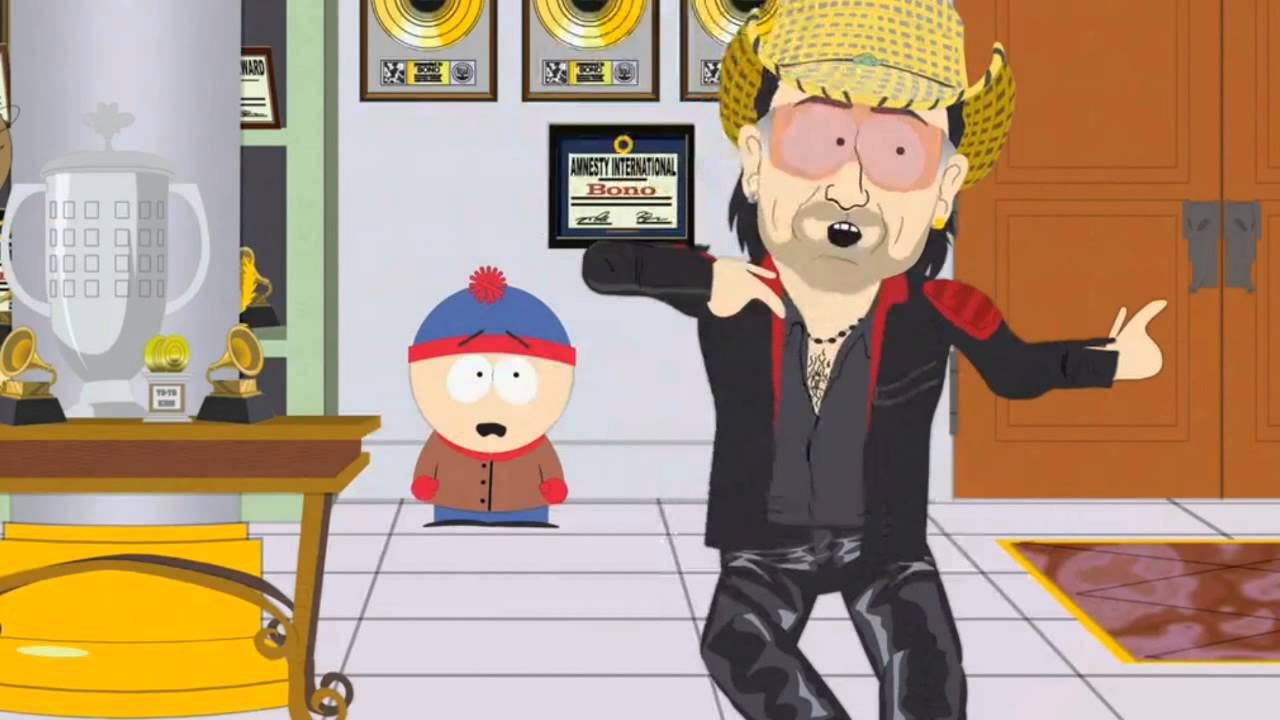 Bono appears in the 2007 episode 'More Crap'