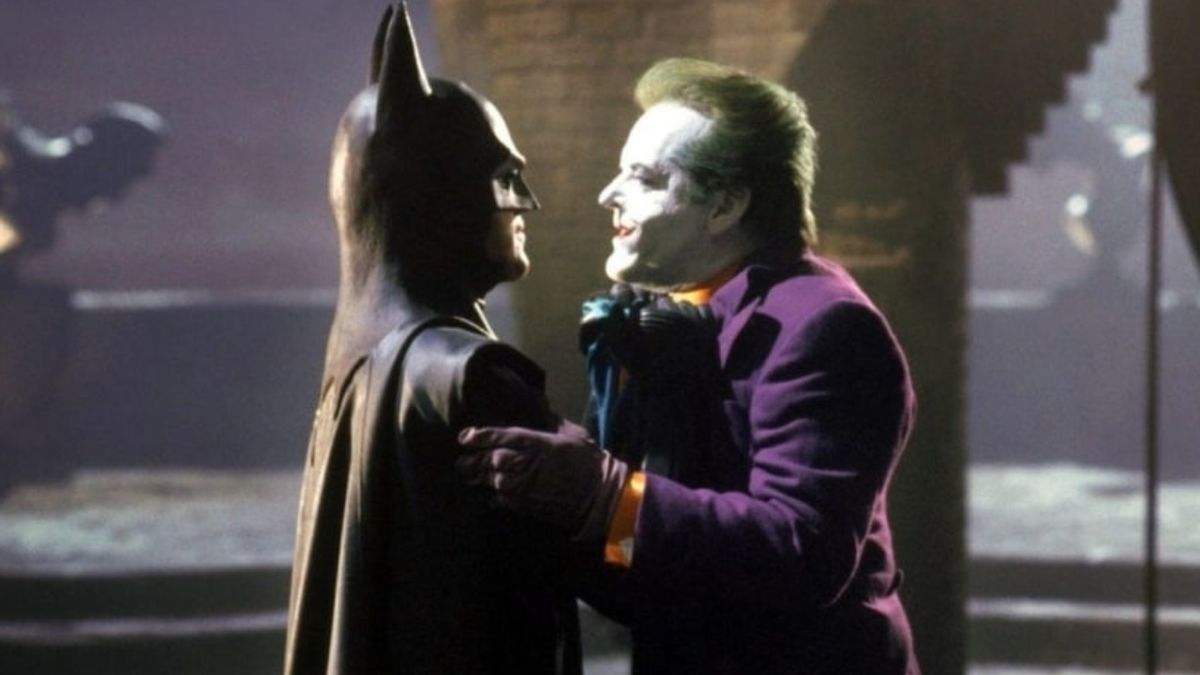 Michael Keaton and Jack Nicholson in Batman