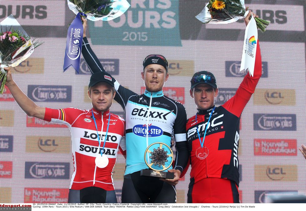 The 2015 podium from Paris Tours