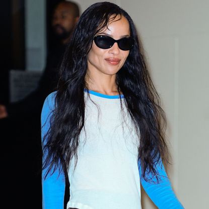 Zoë Kravitz was spotted in Berlin wearing Nike Cortez sneakers with Harry Styles