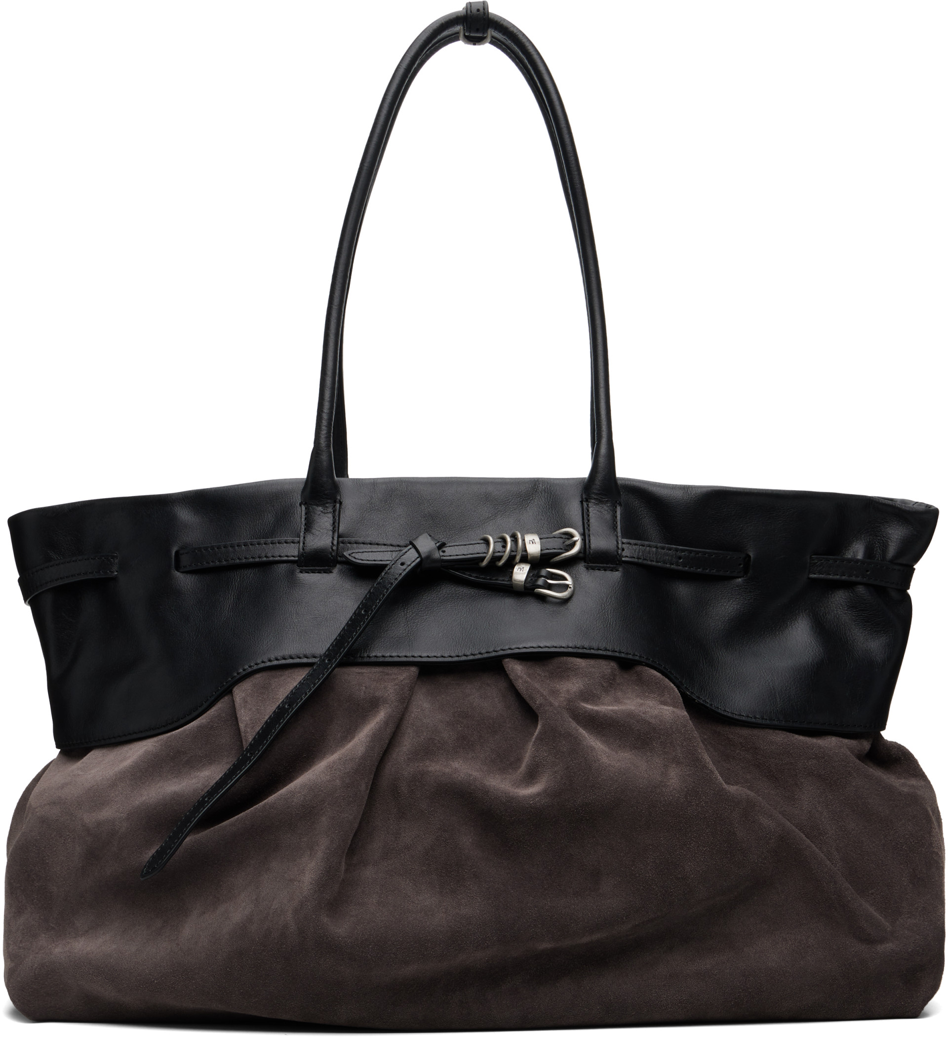 Gray Soft Grandma Layered Tote