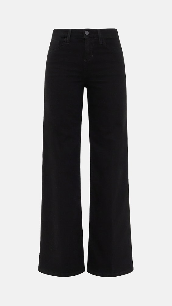 The Lou Lou Low Wide Leg Jeans - Black