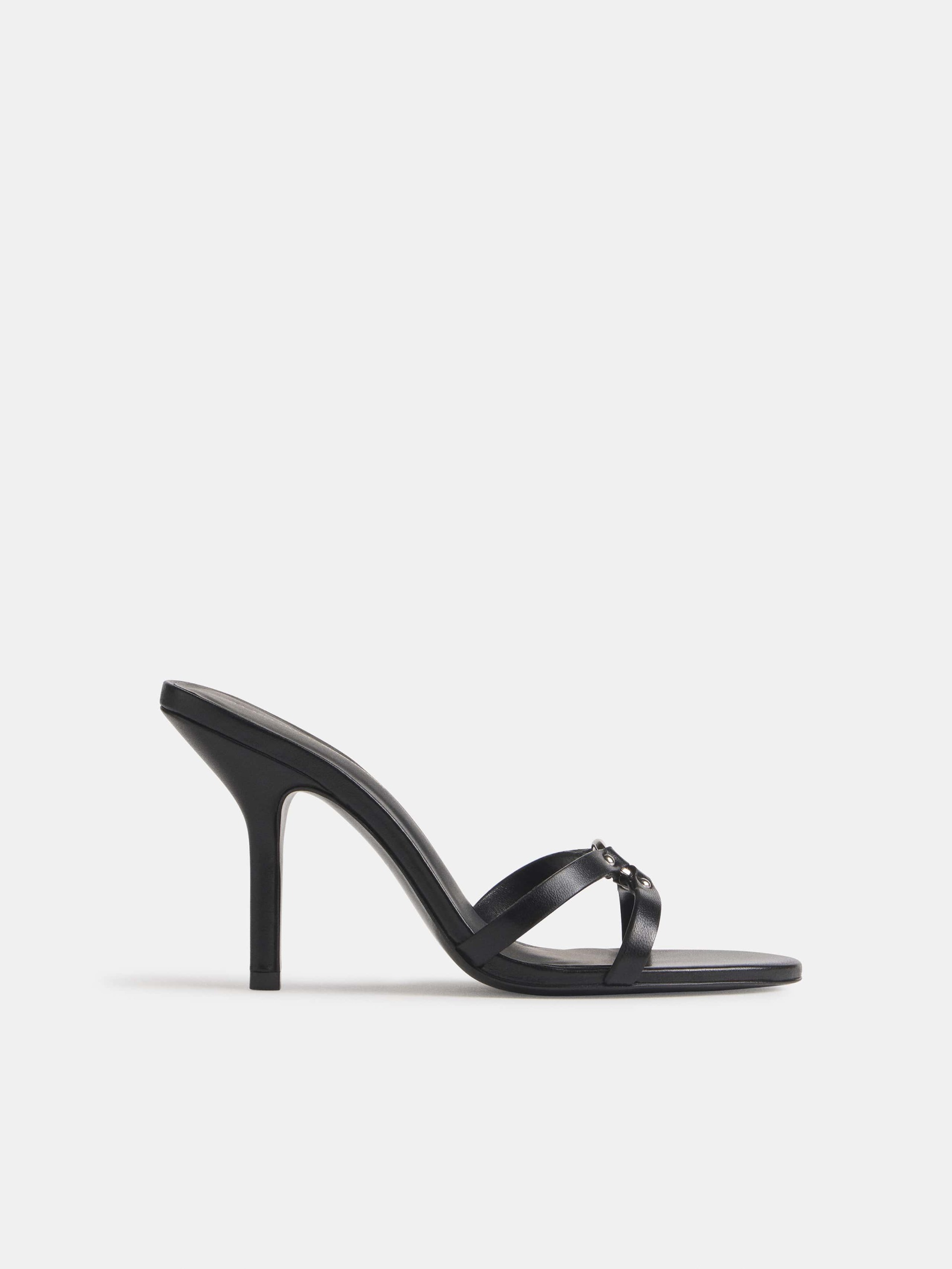 Reformation x Alexa Chung, Bondage High Heeled Mule