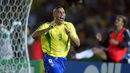 Ronaldo, Brazil: 15 goals, 19 matches, three tournaments