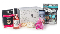 Dog Treat Gift Box with Pawsecco, Popcorn and Treats