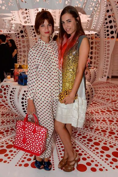 Celebrities at Louis Vuitton's Yayoi Kusama launch party