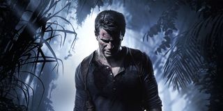 Nathan Drake looks down in the Uncharted 4 video game