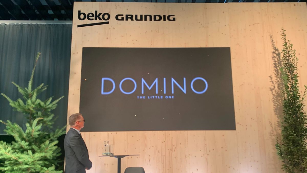 Beko/Grundig&#039;s exclusive press conference at IFA 2023 where they announced the company&#039;s new climate awareness project, a video game called Domino