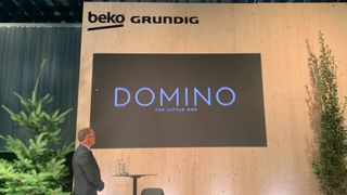 Beko/Grundig's exclusive press conference at IFA 2023 where they announced the company's new climate awareness project, a video game called Domino