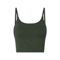 Dark Olive Tank Bralet Top