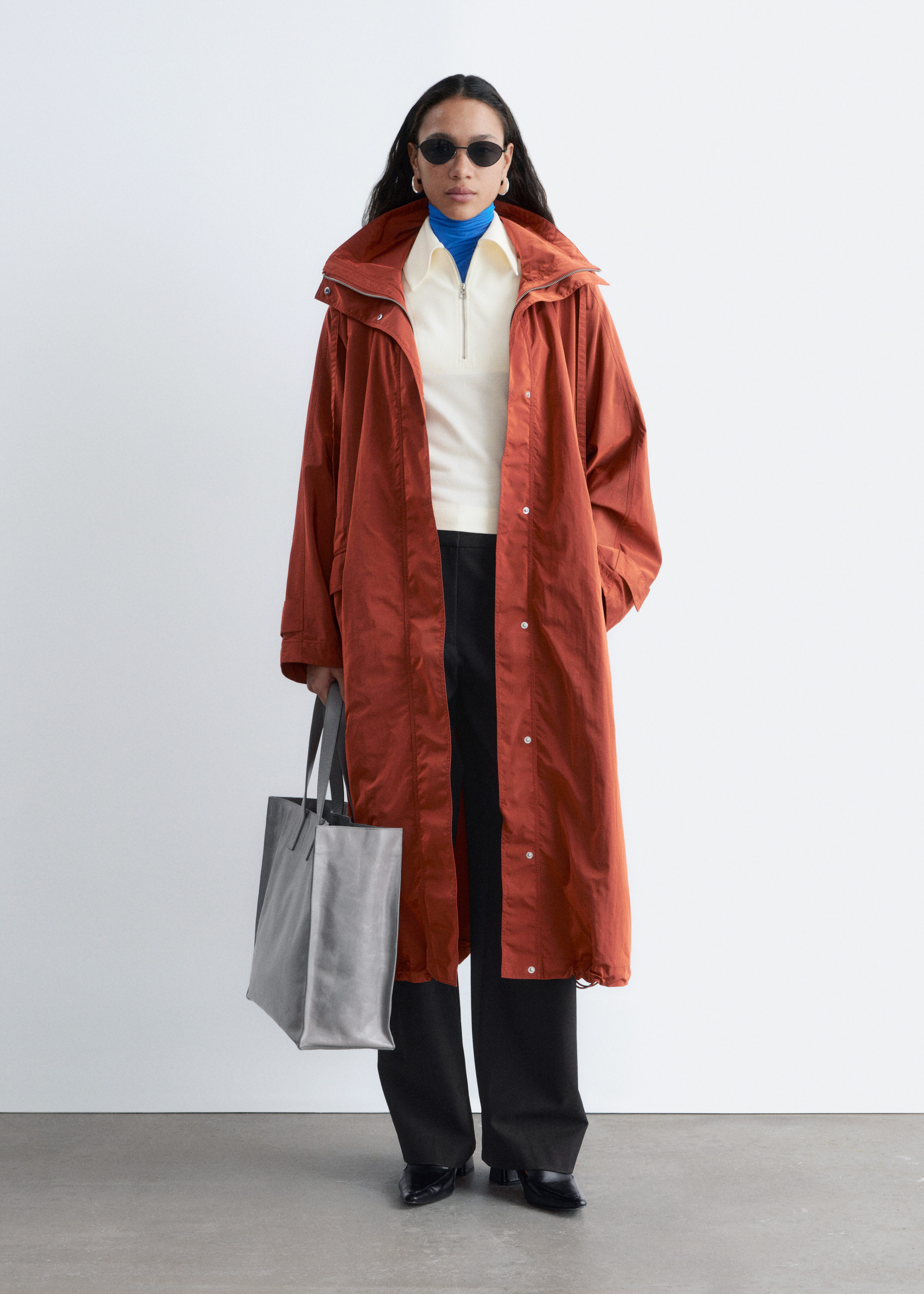 Technical Nylon Hooded Parka