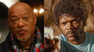 Laurence Fishburne in The School of Good and Evil and Samuel L. Jackson in Pulp Fiction
