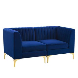 Modway Triumph Loveseat in Navy