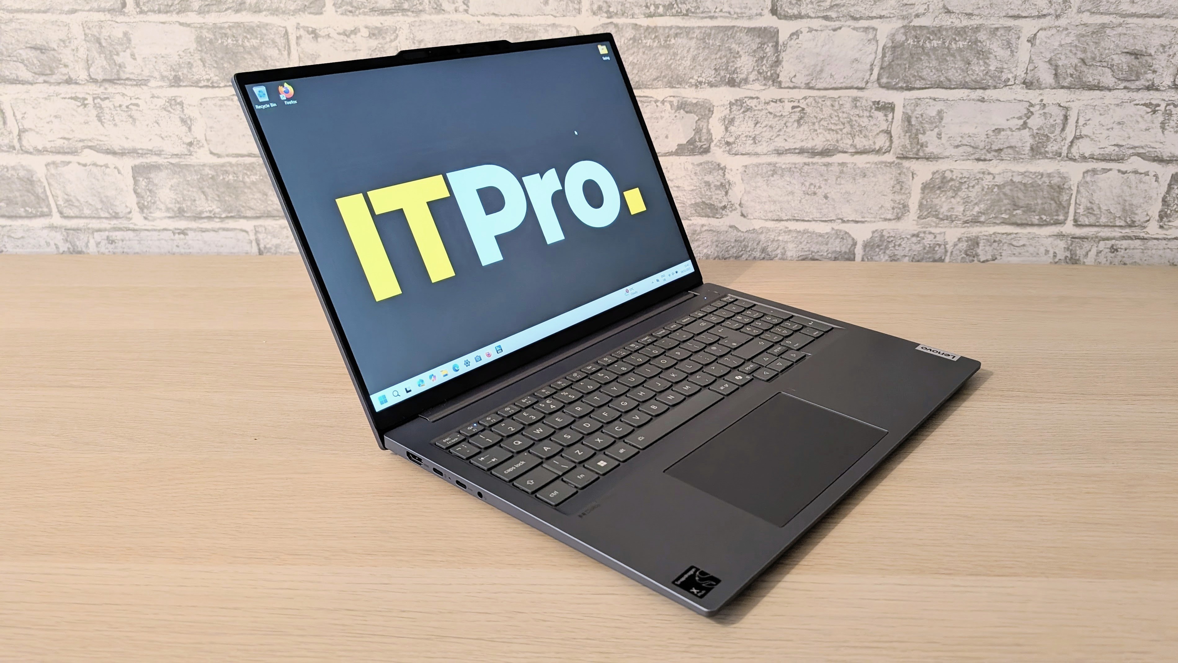 The Lenovo ThinkBook 16 Gen 7 on a desk