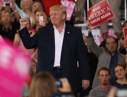 President Trump at a rally in Florida