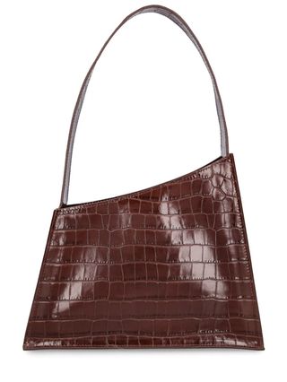 Slanted Croc Embossed Leather Bag - Little Liffner - Women | Luisaviaroma