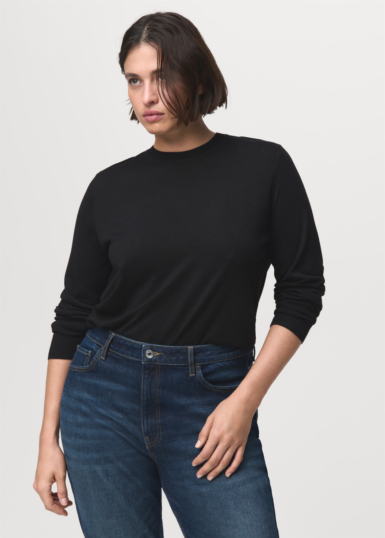 Fine-Knit Crew-Neck Sweater - Women | Mango United Kingdom