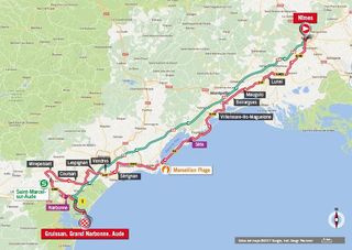 Vuelta a Espana 2017 stage 2 map
