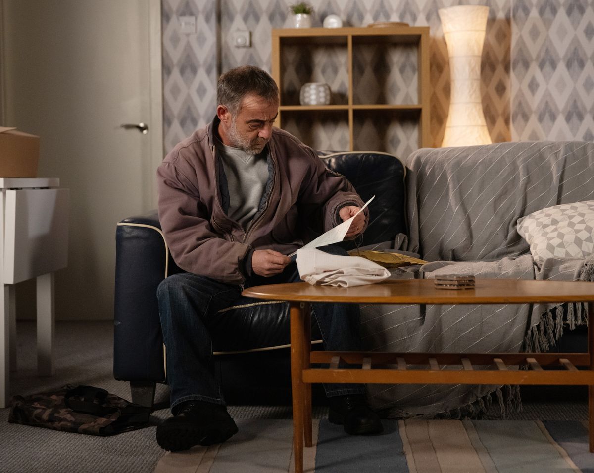 Kevin Webster is stunned when he reads Alfie&#039;s birth certificate.