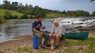 Pat Kinsella and his dad share a drink on the River Barrow