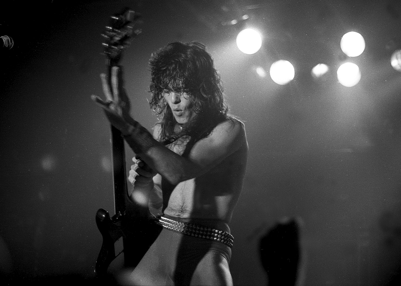 NEW YORK, NY - [JULY 1983]: Rudy Sarzo, bass player of Quiet Riot performing at club The Ritz on JULY 1983 in New York City. (Photo by Bill Tompkins/Getty Images)