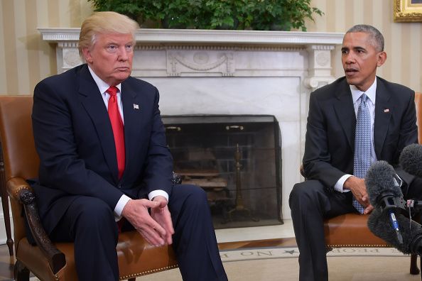 Donald Trump and Barack Obama.