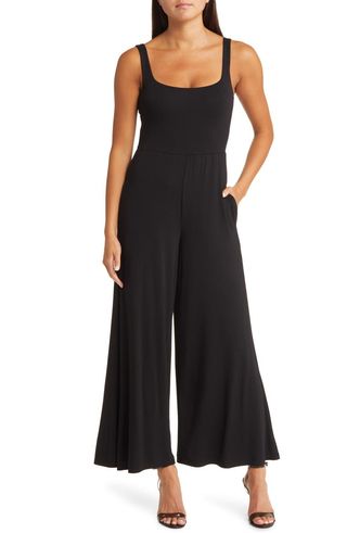 Amy Square Neck Wide Leg Jumpsuit