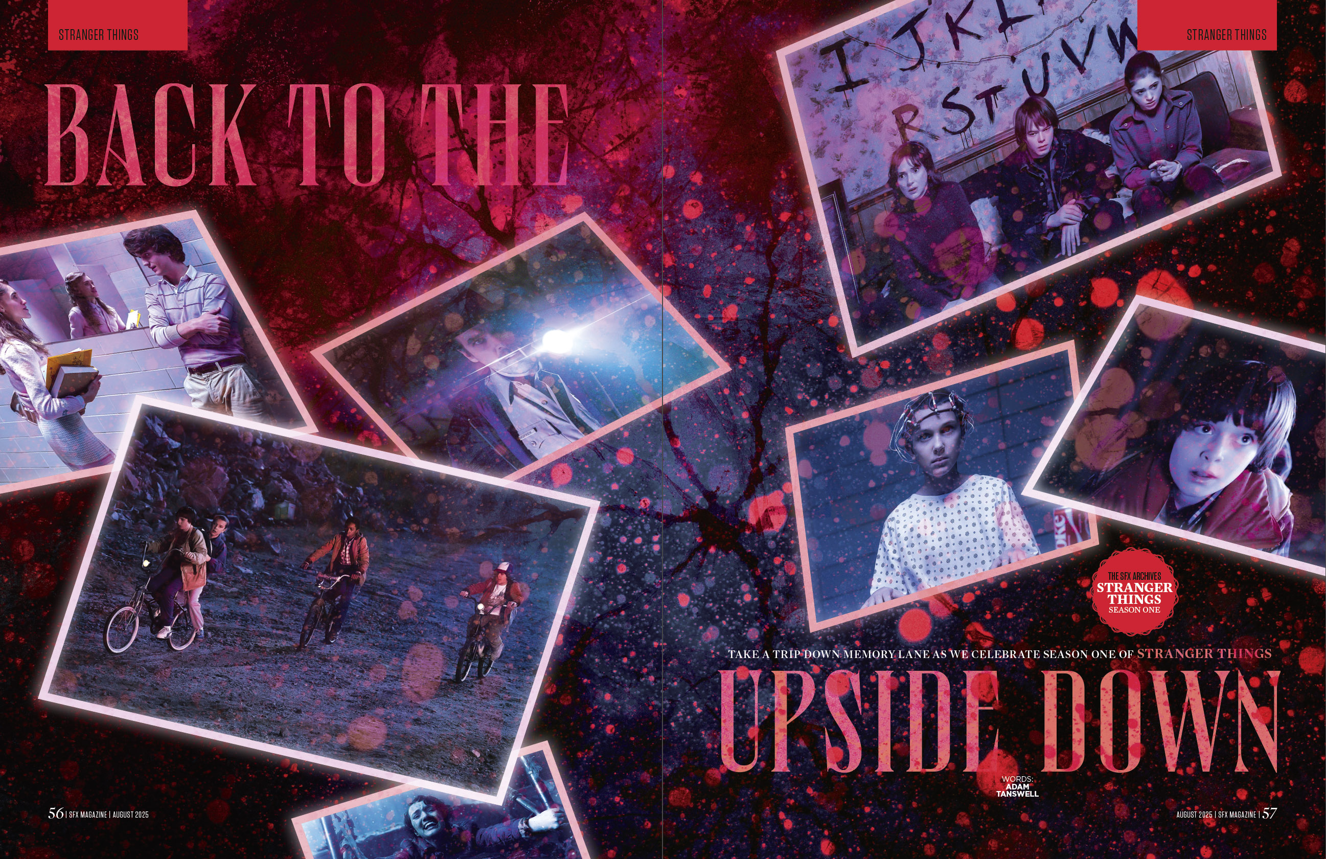 Various images from Stranger Things season one.