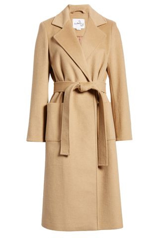 Sam Edelman Wool Blend Wrap Coat