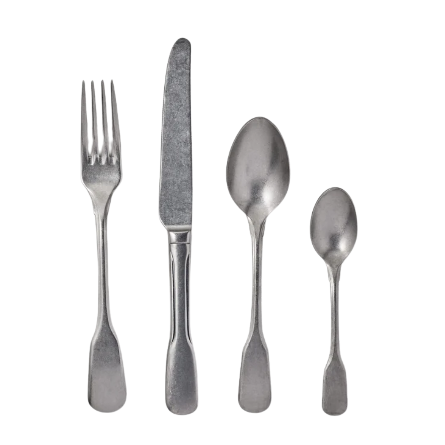 A stonewashed cutlery set