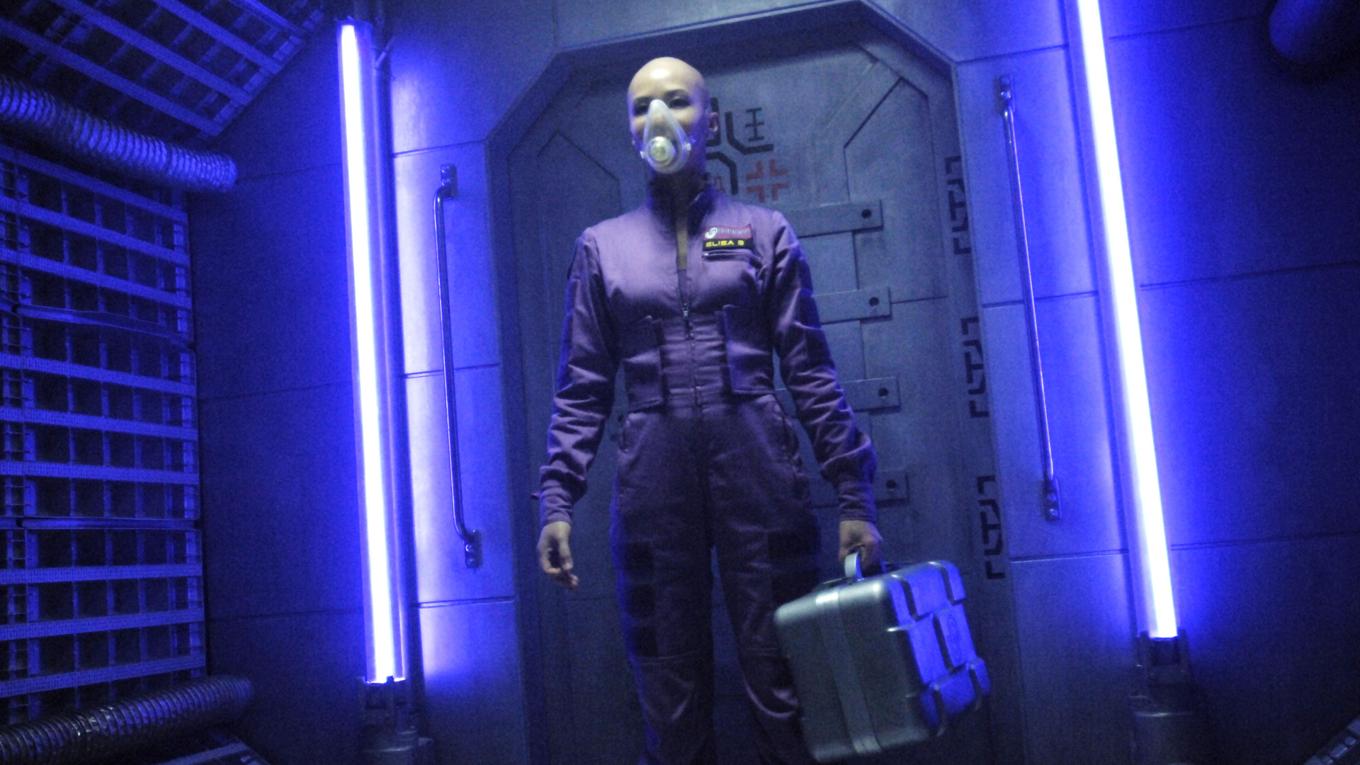 Captura de tela do filme de ficção científica de 2008 "Dante 01"